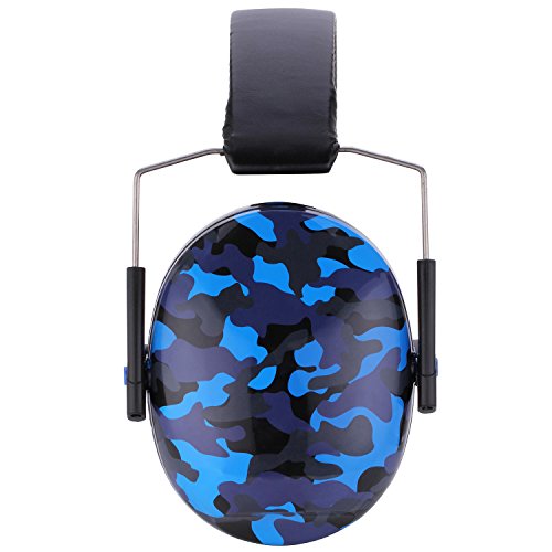 Snug Kids Earmuffs / Best Hearing Protectors – Adjustable Headband Ear Defenders For Children and Adults (Blue Camo)