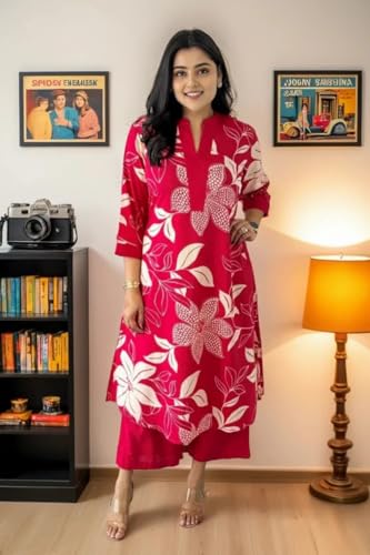 Image of Fashion Basket Wedani Cotton Printed Kurta Set for Women