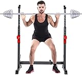 STABLE ET DURABLE - Structure en acier lourd, le support d'haltères est fabriqué en acier de haute qualité qui peut supporter une charge maximale de 550 LBS en toute sécurité