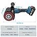 3IN1 Burnishing Polishing Machine & Buffer Polisher & Angle Grinder, 1200W Brushless Handheld Electric Metal Burnishing Machine with 2x4.0Ah Batteries, 3 Variable Speed, 9000RPM With Polishing Wheel