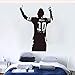Zykang 3D Wandaufkleber Messi Fußball Fußballstar Wandaufkleber Junge Raumdekoration Messi Silhouette Vinyl Wandtattoo Fußball Liebhaber Wand Poster Ay1499 57 * 80 Cm Anpassbare
