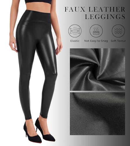 JUVELTPI Faux Leather Leggings