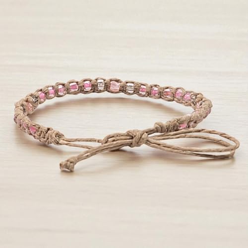 Image of BlueRica Hemp Anklet with Glass Beads
