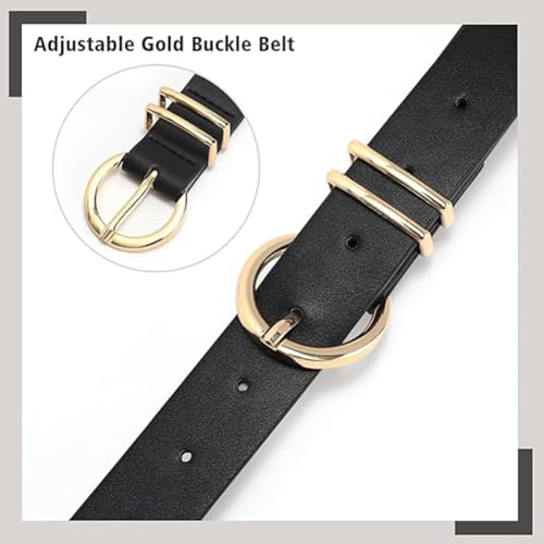 Women Leather Skinny Belt Fashion Design Gold Buckle Belt Cute Ladies Chic Belt For Jeans Pants Dresses4
