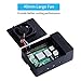 GeeekPi Case for Raspberry Pi 4, Pi 4 Fan ABS Case with PWM Cooling Fan 40X40X10mm and 4pcs Heatsinks for Raspberry Pi 4 Model B (Black with Large Fan)