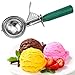 mifengda 3 Sizes Ice Cream Scoops Ice Cream Scoop With Trigger Release Cake Trigger Cookie Scoop Set Stainless Steel Spoon Scoopers With Plastic Handle for Kids & Families, 3Colors(Green, Red, Purple)