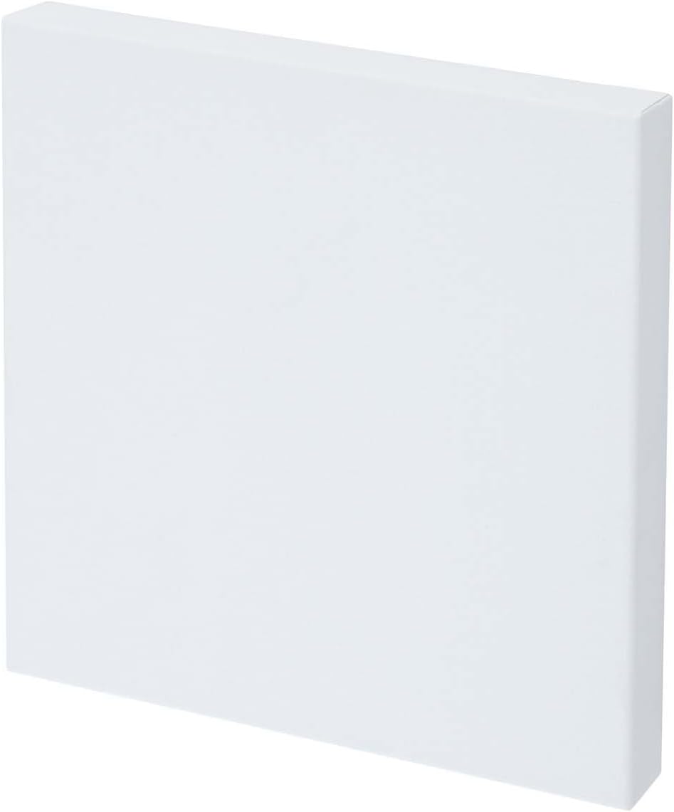 Creative Inspirations Stretched Canvas 4 Pack - 1-1/2" Deep, 8x8", 11oz Sealed & Double-Primed Cotton Canvases, Pine Stretcher Frame, Archival All-Media Primer - Alkyd, Acrylic & Oil Painting