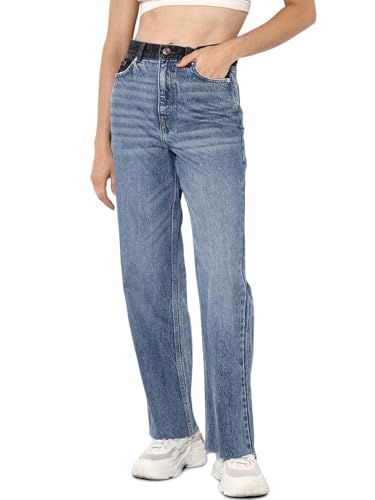 Jeans Femme ONLY Onlcamille de la Ville au Week-end en Coupe Large Haute