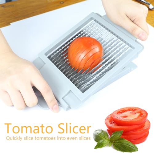 Tomato Slicer,Stainless Steel Tomato Cutter Dedicated Tomato Slicing Tool Portable and Eas - image 6