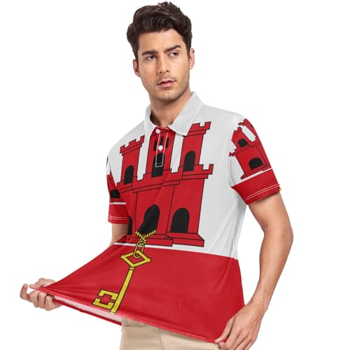 Polo de golf homme manches courtes GuoChe t-shirt col respirant S