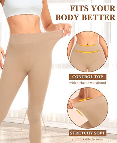 Image of DOCUMO Women's Tights 80 Denier Opaque Tights Soft Solid Color High Waist Stretchy Pantyhose
