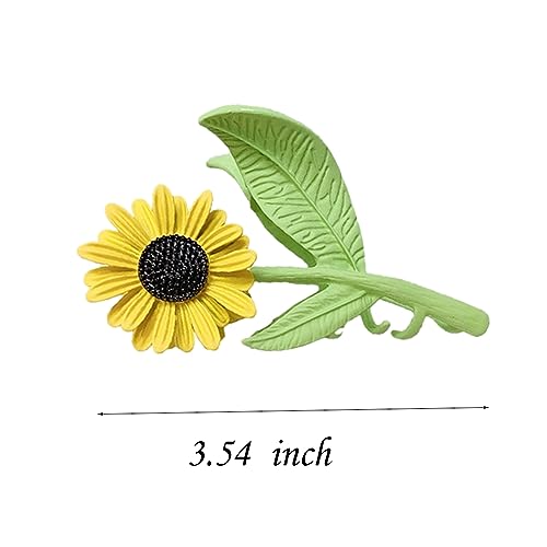 Pinzas de girasol antideslizantes accesorios de pelo mujer 2