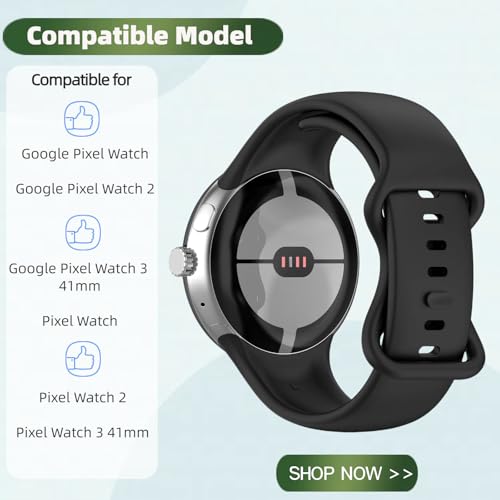 Pack de 10 correas de silicona para Google Pixel Watch 41mm miniatura 2