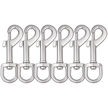 Dog Leash Snap Leash Clip Clasp Swivel Clip Heavy Duty Pet Leashes Clips Key Chain 3 Inch 6 PCS for Linking Pet Collar