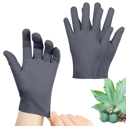 Pedobi 2 Pcs Castor Oil Pack Wrap for Hands, Organic Castor Oil Wrap Castor Oil Gloves for Wrist Arthritis and Carpal Tunnel(Oil Not Include)