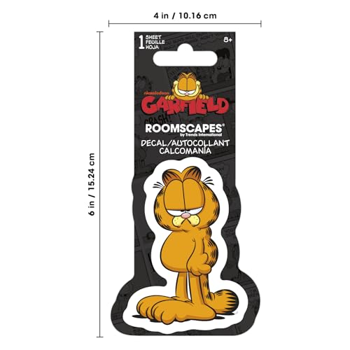 Garfield: Decalque de vinil branco Garfield liso - 4 cores