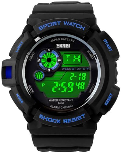 FANMIS S Shock Multi Function Digital LED Quartz Watch 50M Waterproof Black Sport Watches2