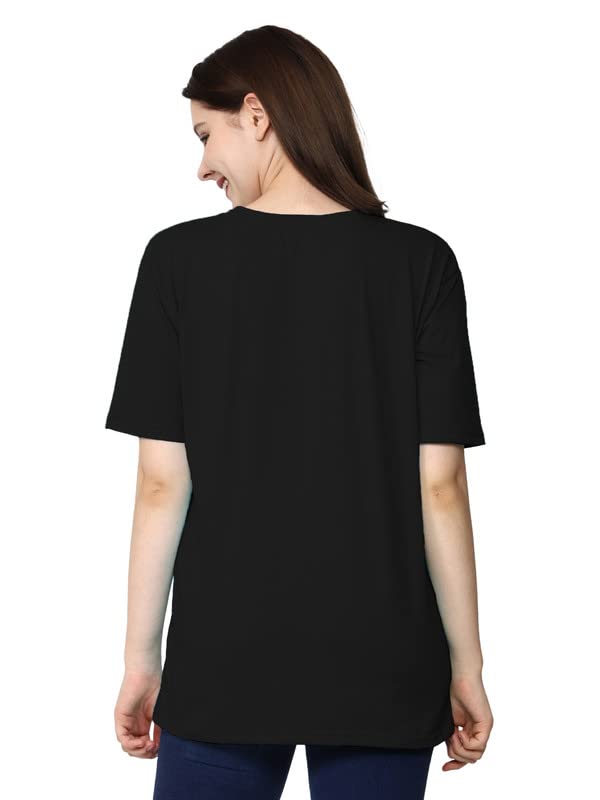Image of Reifica Women's Printed Oversized Loose Fit Drop Shoulder Tshirts Combo Pack of 2