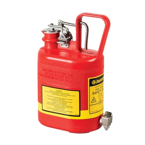Image of Justrite 14169 1 Gallon Laboratory Faucet Premium Polyethylene Safety Can