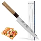 KYONOVA 8.5 Inch Sashimi Knife Sushi Knife, 9-Layer VG10 High Carbon Steel Japanese Yanagiba Knifes...