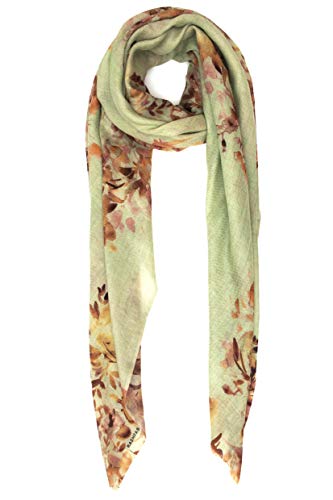 100% Cachemira hecho en Kashmir (caja de regalo) Bufanda de cachemir superfina Bufanda grande extremadamente suave Mujer Hombre Pashmina Otoño Invierno 20/21 Verde Oliva Cover