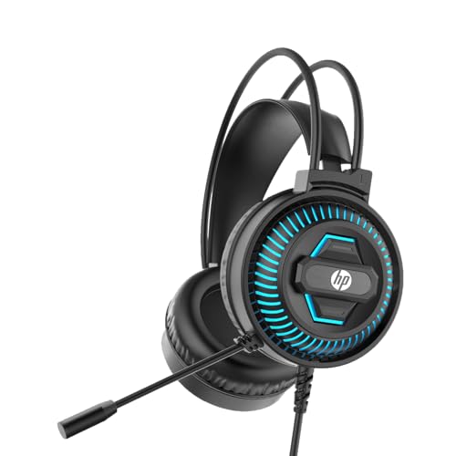 Headset Gamer Hp Conexão P2 Blue Light Dhe-8001 Preto