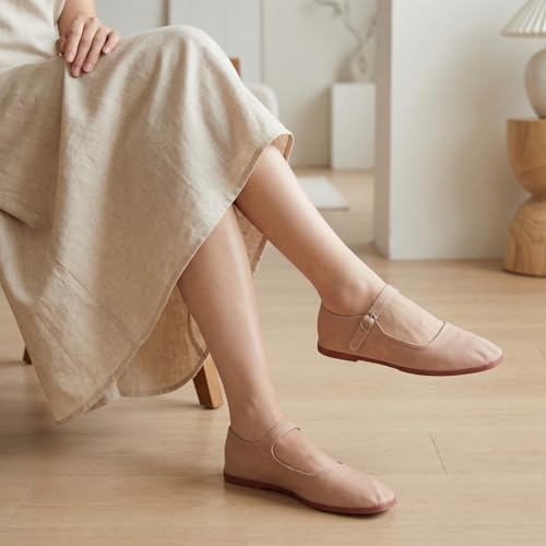 Image of Womens Classic China Flats, Casual China Doll Shoes, Cotton Mary Janes, Chinese Tai Chi Shoes