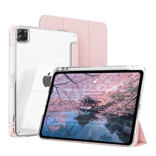KenKe iPad Air 13�C���` �P�[�X M4/M3/M2 2026/2025/2024 iPad Pro 12.9�C���` ��6����/��5���� | �O�܂�X�^���h ����PC �J�o�[ Pencil ���[�X���b�g �ϏՌ����Ɨ����ϐ� TPU�x�[�� ��