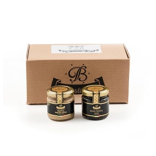 La Rustichella - Set Salsa Tartufo e Porcino 90g & Patè al Tartufo Nero 90g , Vegan , Gluten Free , Cholesterol Free - Prelibatezze Italiane