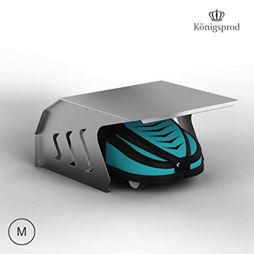 KÖNIGSPROD Robotic Lawn Mower Garage, Shelter for Lawn Robots, Carport, stainless steel