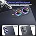 LZAYN Camera Lens Protector for Samsung Galaxy S25 Edge, Tempered Metal Glass Camera Screen Protector Cover Film Accessories, HD Clear, Scratch Proof, Case Friendly, Colorful Titanium