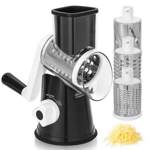 Rotary Cheese Grater Hand Crank - Cheese Shredder Hand Crank with...