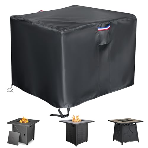 Saking Propane Fire Pit Cover Square 600D, 29x29x25in