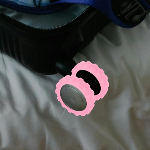 4pcs Luggage Wheel Covers Silicone Mute Suitcase Wheel Protectors for Noise Reduction and Vibration Dampening Suitable for Travel Home Office and More4