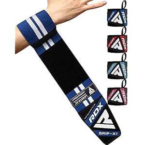 RDX Weight Lifting Wrist Support Wraps, 36, 24, 18, Professional Grade Elasticated Cotton Straps, Gym Fitness Workout Strength Training Bodybuilding Powerlifting Deadlifting Calisthenics, Men Women