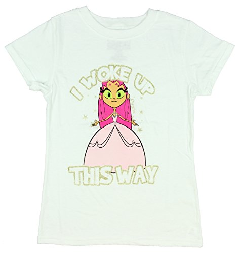 Teen Titans Go Starfire Woke Up This Way Girls T-shirt (8/10 Medium, Red)