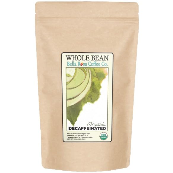 Organic Decaf, 12 oz. Fresh Whole Bean Coffee, Dark Roast, 1 Bag