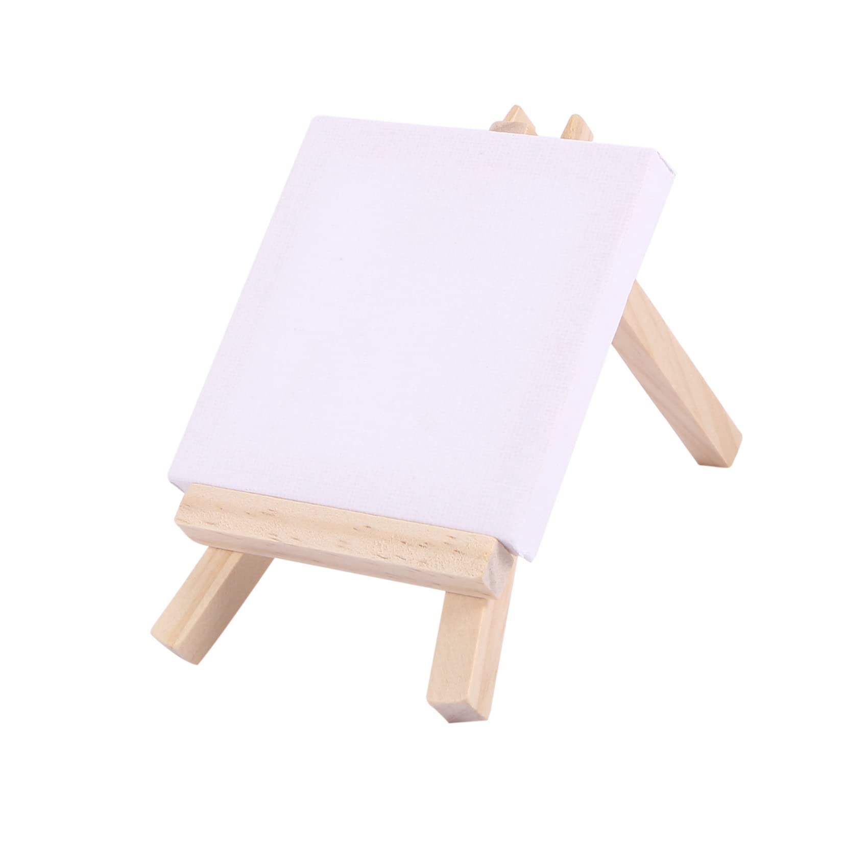 KüNstler zestaw 48 mini sztalugi + 3 x 3 mini płótno zestaw do malowania, rysunek, mały stół, sztaluga na