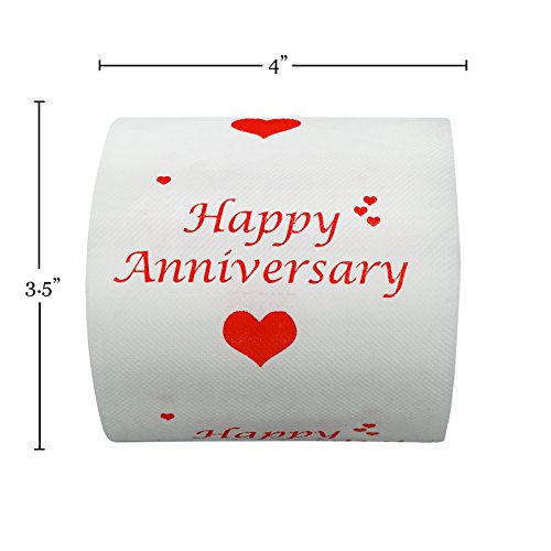 Happy Anniversary Toilet Paper Funny Gag Gift For Him, Her, Boyfriend, Husband, Couple #TOP2