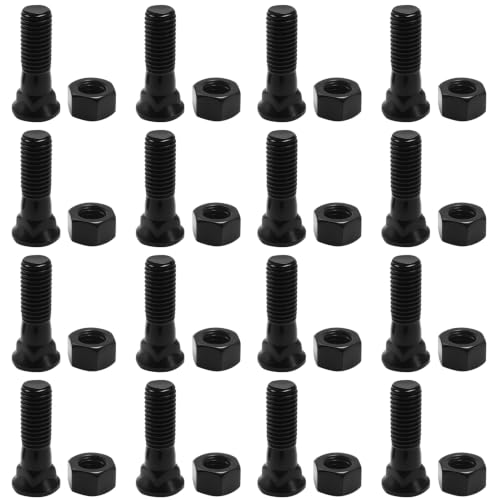 Vkinman 16 PCS Heat-Treated Alloy Plow Bolts, 5/8"-11 x 2-1/4" Square Neck Cutting Edge Fasteners for Snow Plow Bucket Loader Dozer and Heavy Equipment Compatibility by Vkinman - Used condition - US$26.41