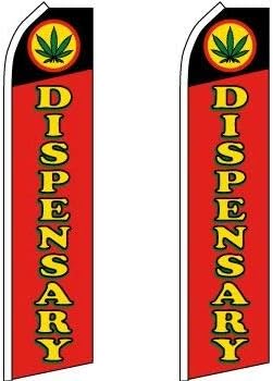 Dispensary King Swooper Flag Pack of 2 (Hardware Not Include-FI)