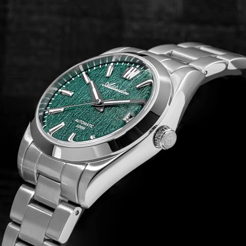 Image of ADDIESDIVE 39mm Automatic Watches for Men - AD2075 NH35 Mechanical Movement Bark Texture Dial Sapphire Crystal Luminous Wristwatch, 100M Waterproof