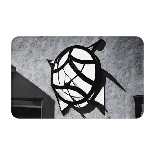 Musical Theme Music Clefs Print Living Room Bathroom Kitchen Anti Slip and Absorbent Carpet, Indoor Entrance Door Muddy Floor Mat, Ultra Soft Washable Carpet 21x31.5 Inches