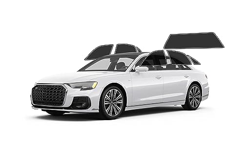 Autotek DIY Car Window Tinting Kit - Customize Shade: 5%, 10%, 20%, 35%, 50%, 70%, for Audi All Models Sides + Back Windows - Precut 2 Ply Tint Film for UV Blocking and Blast Protection