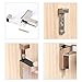 Wolfride 4 Count Silver Zinc Alloy Glass Shelf Wall Mount Brackets