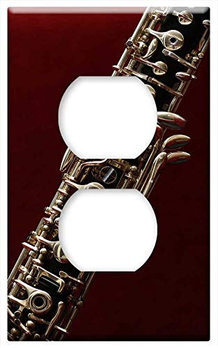 Switch Plate Outlet Cover - Oboe Music Tool Art
