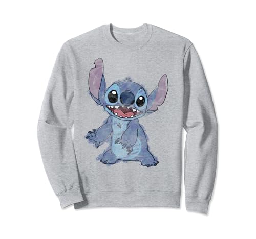 Sweatshirt Stitch design artistique au trait collection Disney Lilo & Stitch