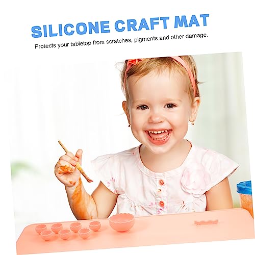 SHINEOFI 1 Conjunto De Tapete De Desenho De Silicone Para Crianças Ferramentas De Fabricação De Epóx