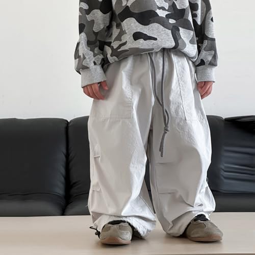 Boys Camo Pants Kids Pull on Elastic Waist Casual Loose Jogging Bottoms Elastic Cuffed Cargo Joggers 18-24 Months2