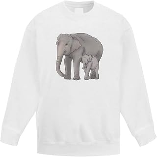 Azeeda 'Elephant and Calf' Kid's Sweatshirt/Jumper (12-13 Years) (KW00073685)